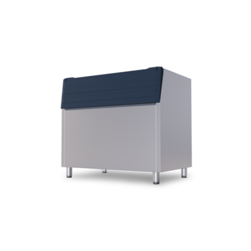 Insulated ice storage bins designed for efficient storage and protection of ice supplies in commercial settings.